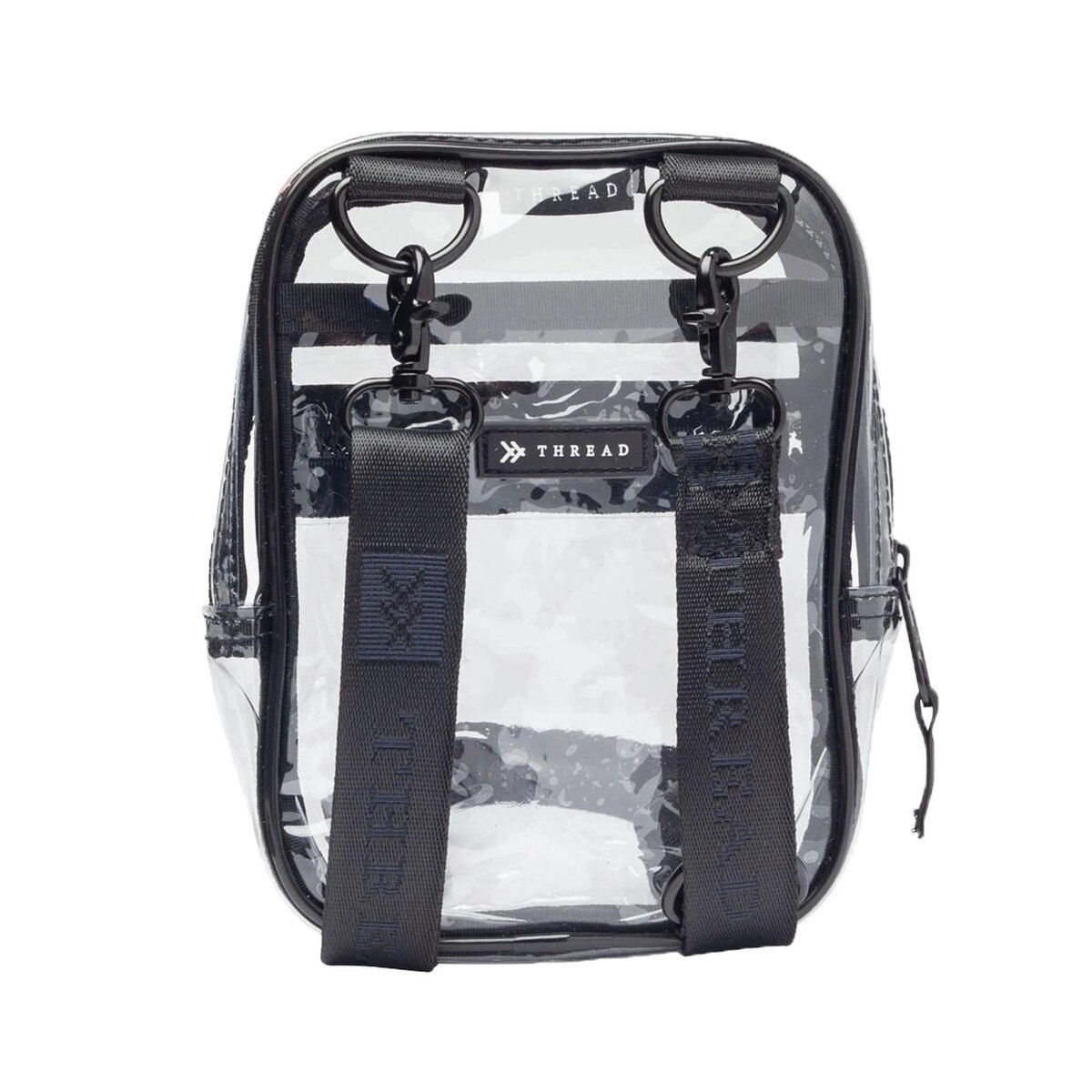 Thread crossbody bag clear